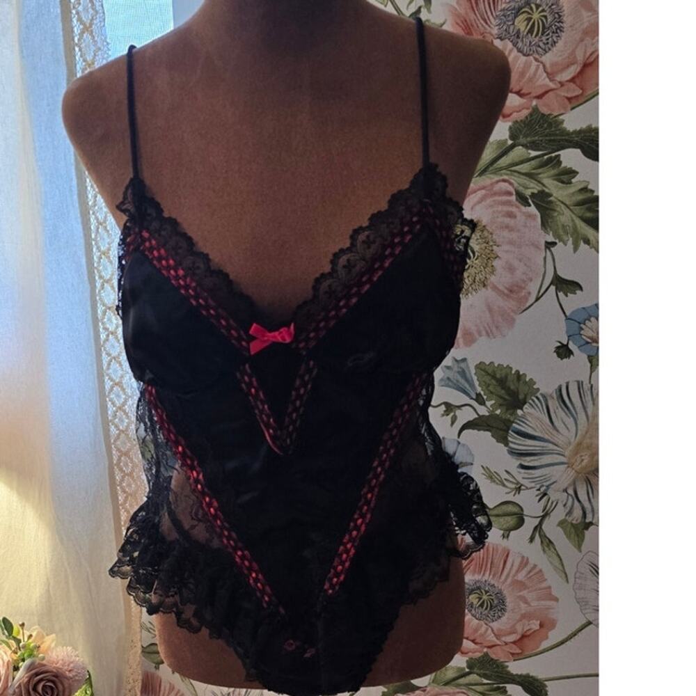 Vintage Ultra Glam  80's Fredrick's of Hollywood Lingerie  Set